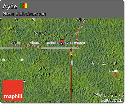 Satellite Map of Ayée