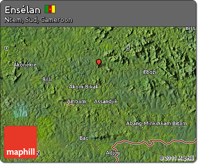 Satellite Map of Ensélan