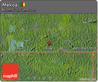 Satellite Map of Mékoa