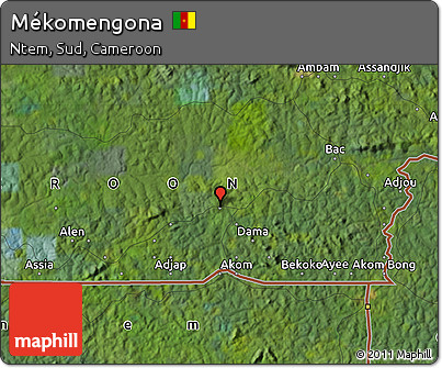 Satellite Map of Mékomengona