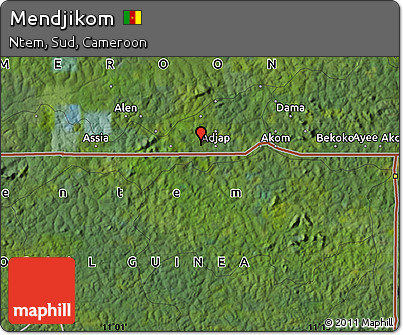 Satellite Map of Mendjikom