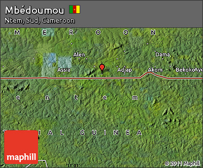 Satellite Map of Mbédoumou