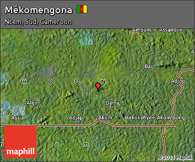 Satellite Map of Mékomengona