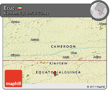 Physical Panoramic Map of Ecuc