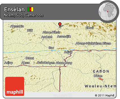 Physical Panoramic Map of Ensélan