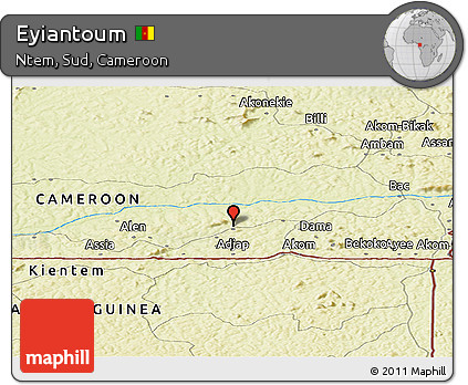Physical Panoramic Map of Eyiantoum