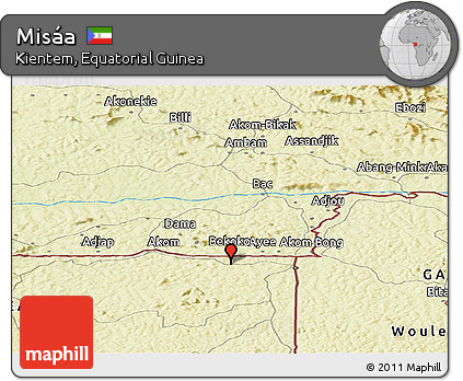 Physical Panoramic Map of Misáa