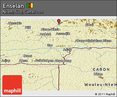 Physical Panoramic Map of Ensélan