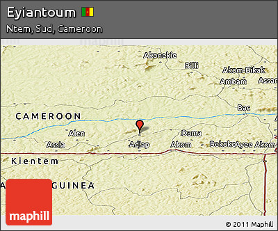 Physical Panoramic Map of Eyiantoum