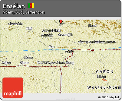 Physical Panoramic Map of Ensélan