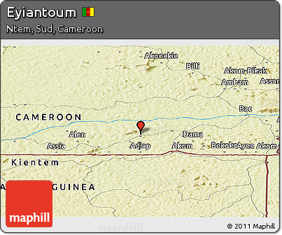 Physical Panoramic Map of Eyiantoum