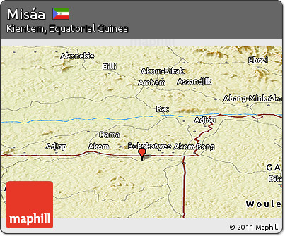 Physical Panoramic Map of Misáa