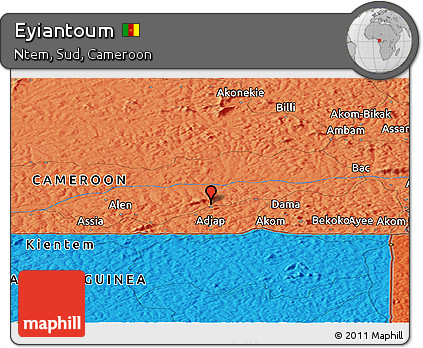 Political Panoramic Map of Eyiantoum