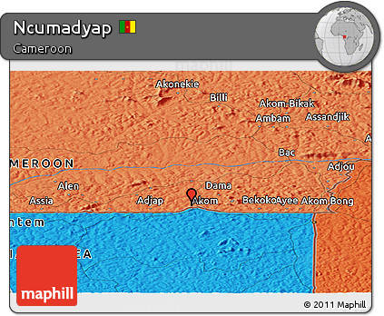 Political Panoramic Map of Ncumadyap