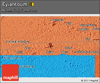 Political Panoramic Map of Eyiantoum