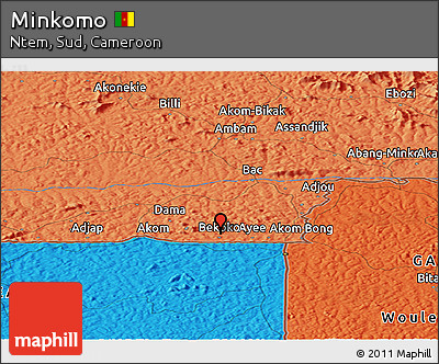 Political Panoramic Map of Minkomo