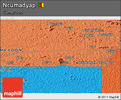 Political Panoramic Map of Ncumadyap