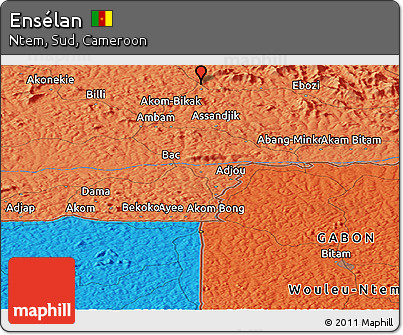 Political Panoramic Map of Ensélan
