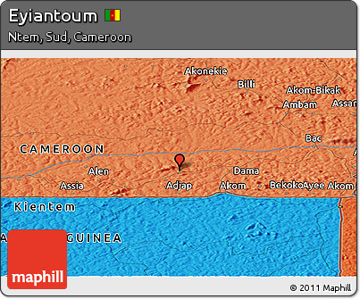 Political Panoramic Map of Eyiantoum