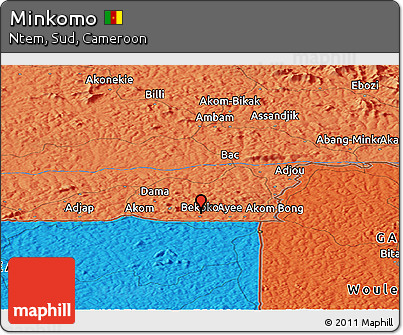 Political Panoramic Map of Minkomo