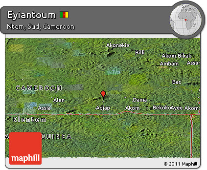 Satellite Panoramic Map of Eyiantoum