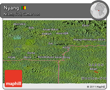 Satellite Panoramic Map of Nyang