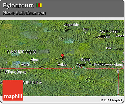 Satellite Panoramic Map of Eyiantoum