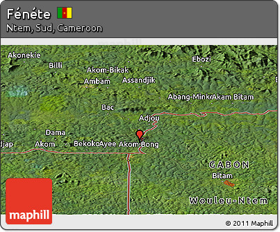 Satellite Panoramic Map of Fénéte
