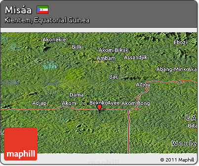 Satellite Panoramic Map of Misáa