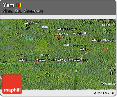 Satellite Panoramic Map of Yam