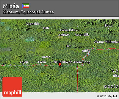 Satellite Panoramic Map of Misáa