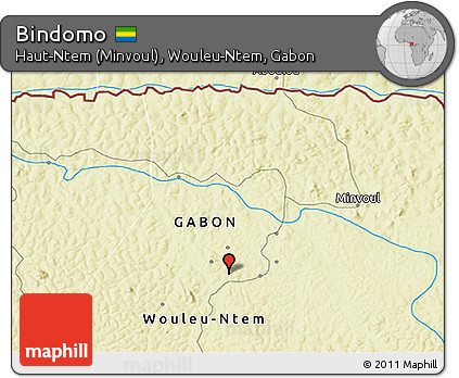 Physical 3D Map of Bindomo