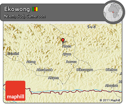 Physical 3D Map of Ekowong