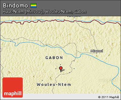 Physical 3D Map of Bindomo