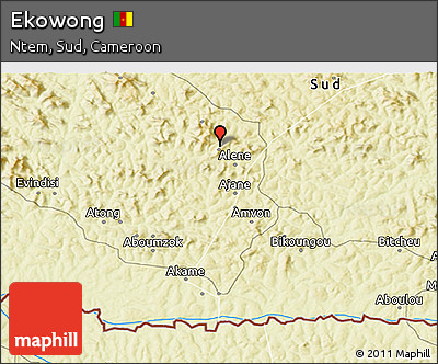 Physical 3D Map of Ekowong