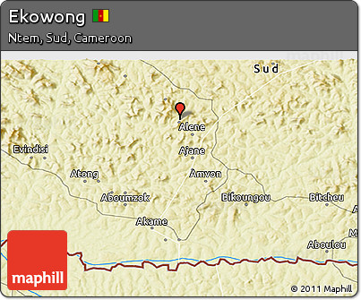 Physical 3D Map of Ekowong