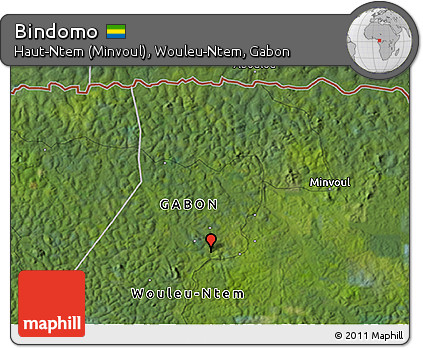 Satellite 3D Map of Bindomo