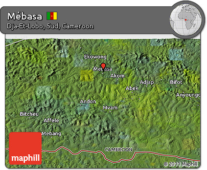 Satellite 3D Map of Mébasa