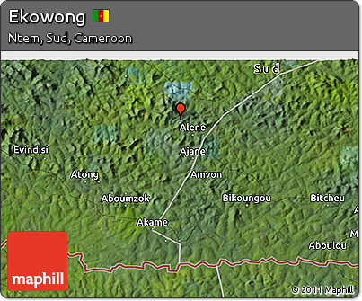 Satellite 3D Map of Ekowong