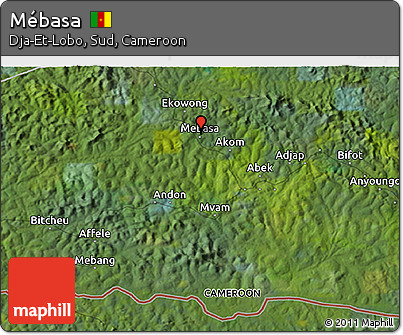 Satellite 3D Map of Mébasa