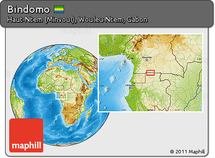 Physical Location Map of Bindomo