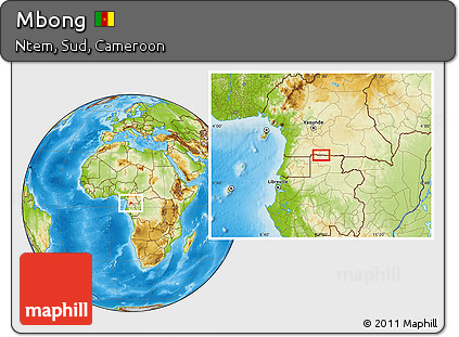 Physical Location Map of Mbong