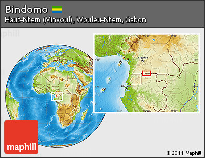 Physical Location Map of Bindomo