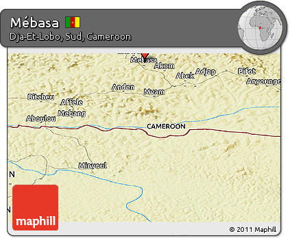 Physical Panoramic Map of Mébasa