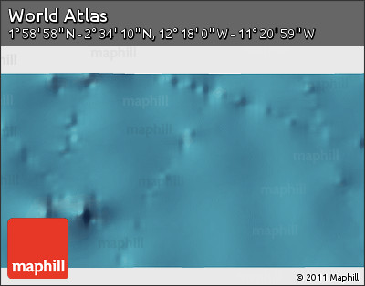 Satellite 3D Map of the Area around 2° 16' 34" N, 11° 49' 29" W