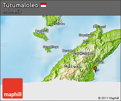 Physical 3D Map of Tutumaloleo