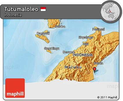 Political 3D Map of Tutumaloleo