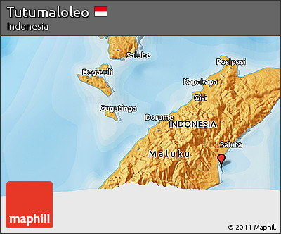 Political 3D Map of Tutumaloleo