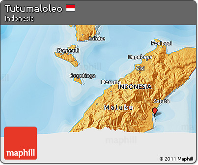 Political 3D Map of Tutumaloleo