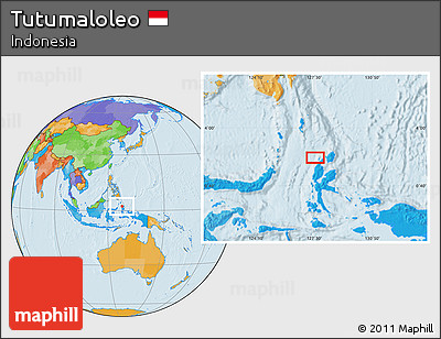 Political Location Map of Tutumaloleo